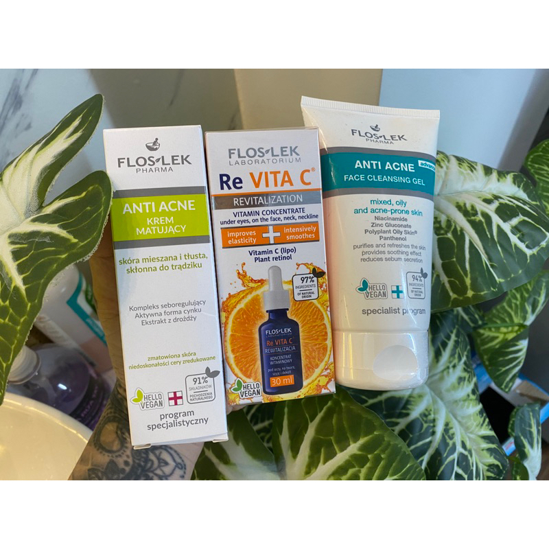 Serum vitamin C Floslek - tinh chất dưỡng ẩm làm sáng - giảm nhăn và trẻ hóa da Re Vita C 30ml