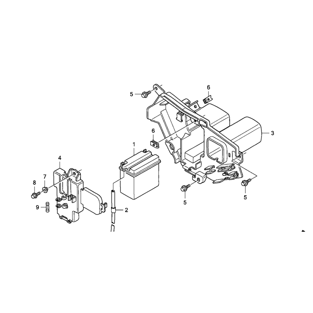 Nắp hộp bình hộp đựng bình xe wave nhỏ zx100 chính hãng 50382KEV900 50380KEV940