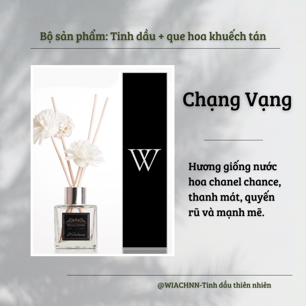 Tinh Dầu Thơm Thiên Nhiên 50ml Để Phòng Que Gỗ Tự Khuếch Tán Thanh Lọc Khử Mùi Không Khí
