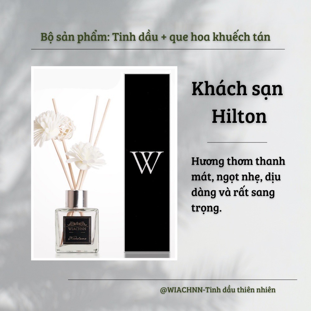 Tinh Dầu Thơm Thiên Nhiên 50ml Để Phòng Que Gỗ Tự Khuếch Tán Thanh Lọc Khử Mùi Không Khí