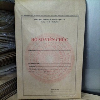 10 BÌA HỒ SƠ VIÊN CHỨC / VỎ HỒ SƠ VIÊN CHỨC