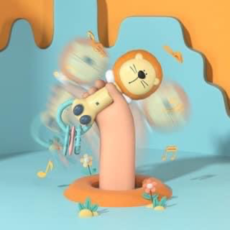 Xúc xắc xoay kiêm gặm nướu phát nhạc, đèn ngủ