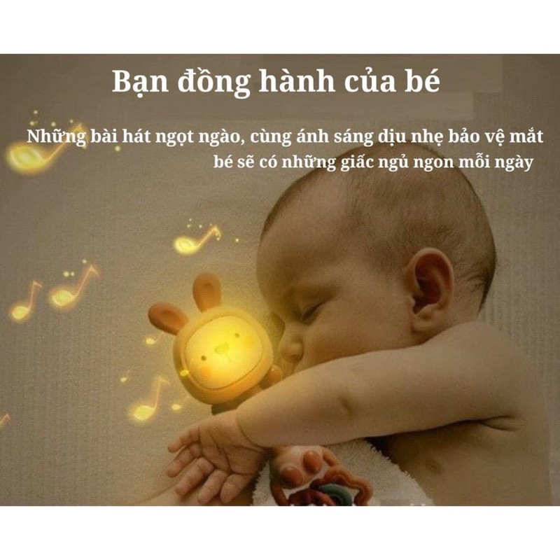 Xúc xắc xoay kiêm gặm nướu phát nhạc, đèn ngủ