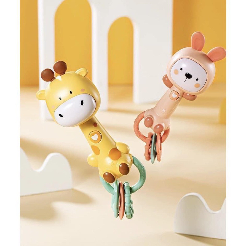 Xúc xắc xoay kiêm gặm nướu phát nhạc, đèn ngủ