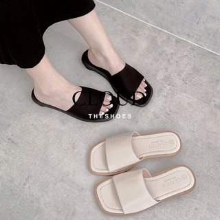 Dép nữ quai ngang bản ngang to đế 3cm