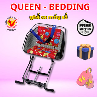 Ghế ngồi xe máy Xe Số, Yên Nệm, Có Tựa, Có Gác Chân, An Toàn Cho Bé, Dùng các dòng xe thông dụng AB, Surius, Wave, Dream