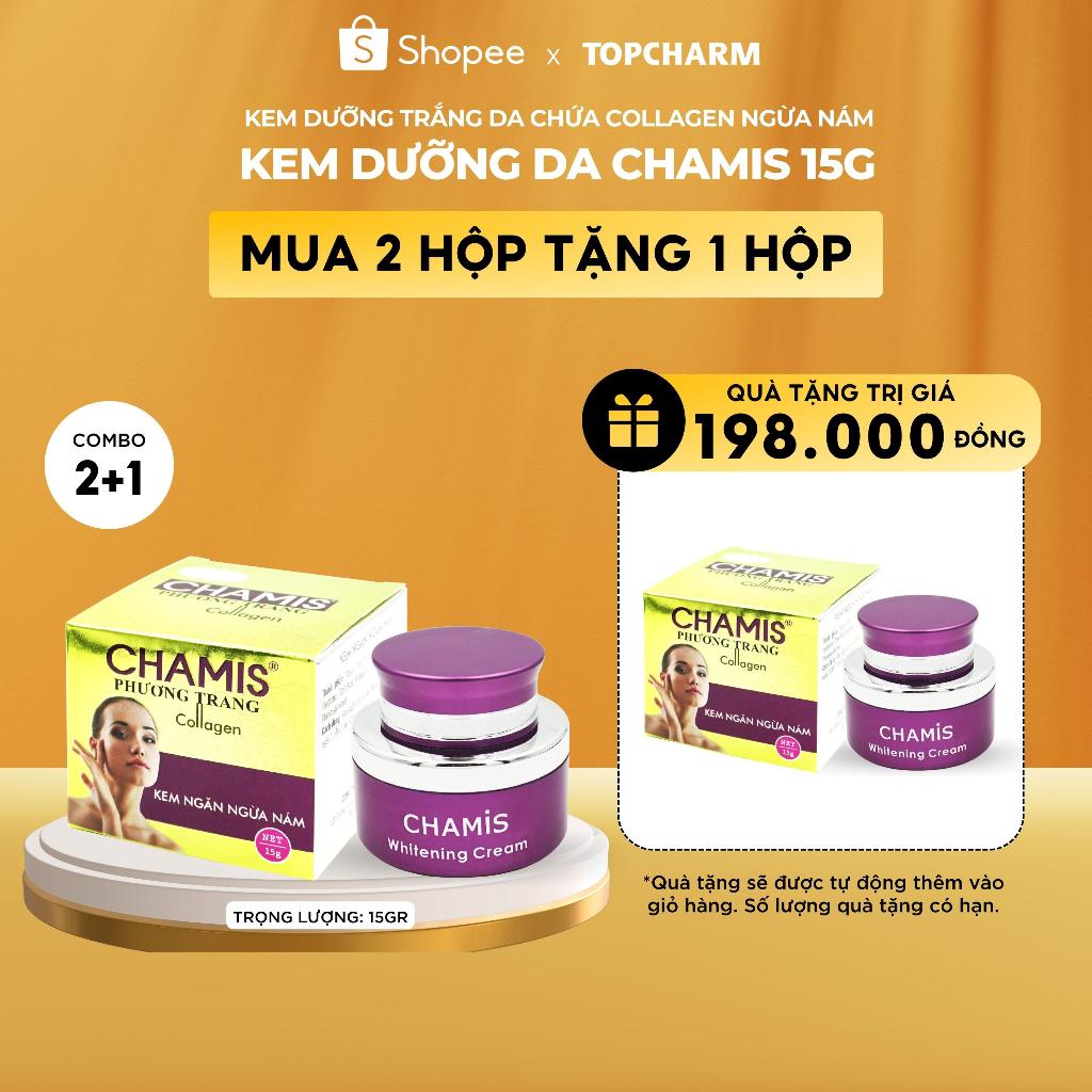 Kem giảm thâm nám tàn nhang CHAMIS 15g - Kem dưỡng trắng giúp làm mờ thâm nám và tàn nhang hiệu quả
