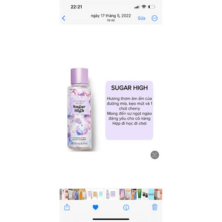 Xịt thơm body mist  chai chiết 10ml