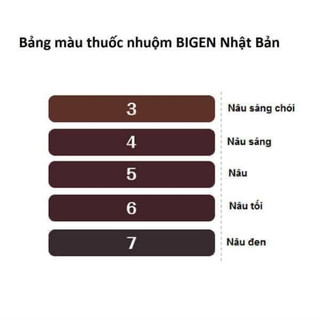 Nhuộm Tóc BIGEN đủ các màu- Nhật Bản (Nhuộm Phủ Bạc)