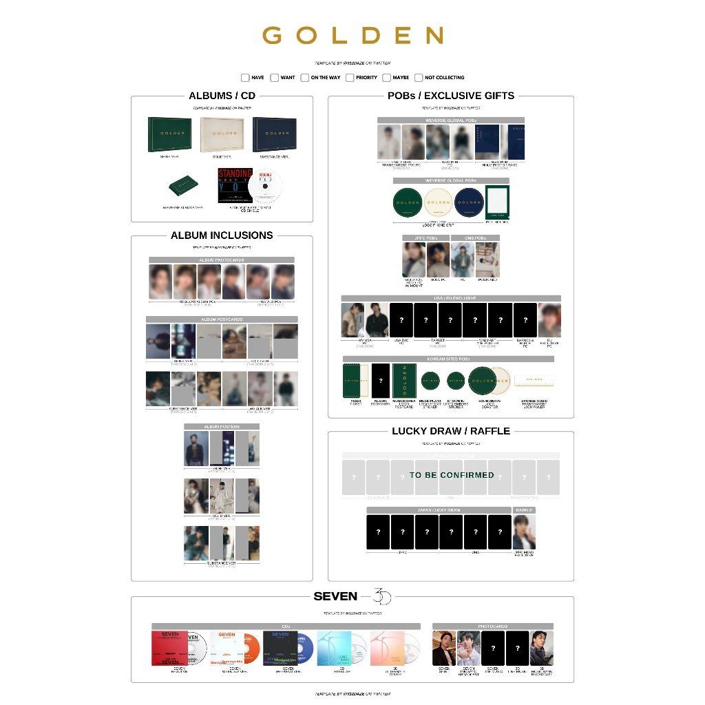 VStore - duyendo97  BTS JUNGKOOK SOLO ALBUM GOLDEN