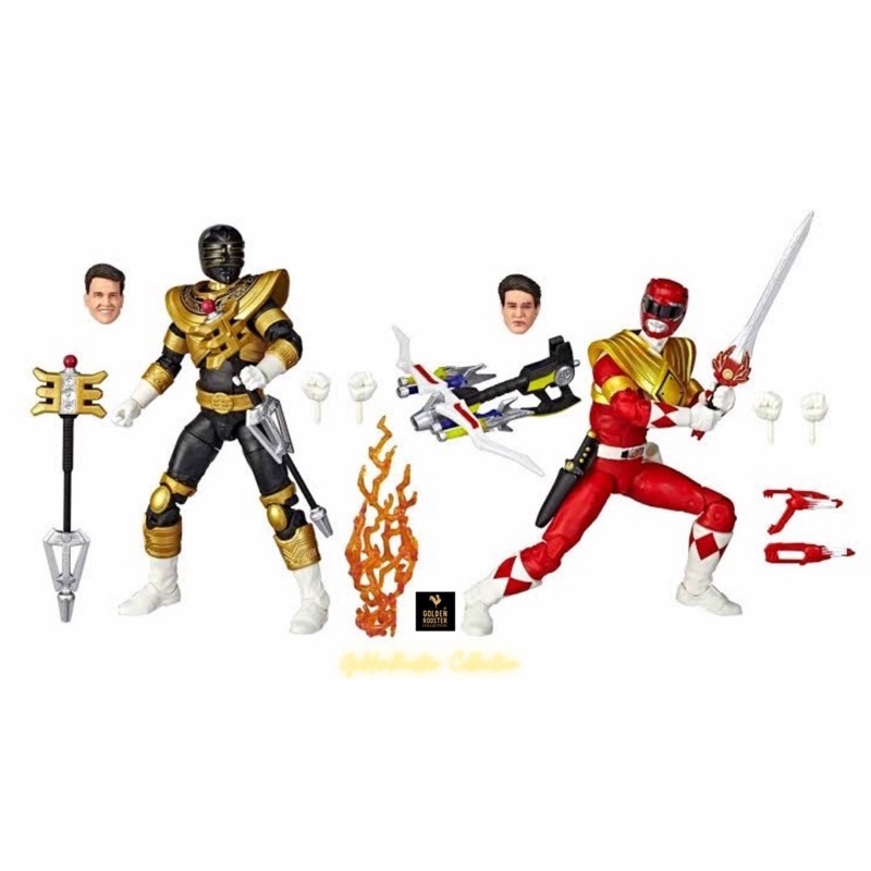 MÔ HÌNH NHÂN VẬT LIGHTNING COLLECTION SDCC EXCLUSIVE MMPR RED RANGER & ZEO GOLD RANGER 2ND