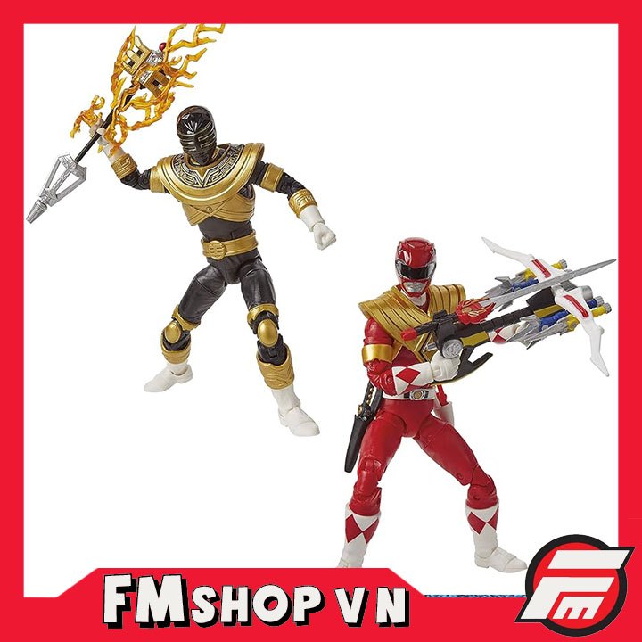 MÔ HÌNH NHÂN VẬT LIGHTNING COLLECTION SDCC EXCLUSIVE MMPR RED RANGER & ZEO GOLD RANGER 2ND