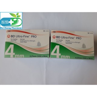 [Combo 2 hộp x 100 cây] Đầu kim tiểu đường BD Ultra-Fine Pro 32G 4mm - BD Medical