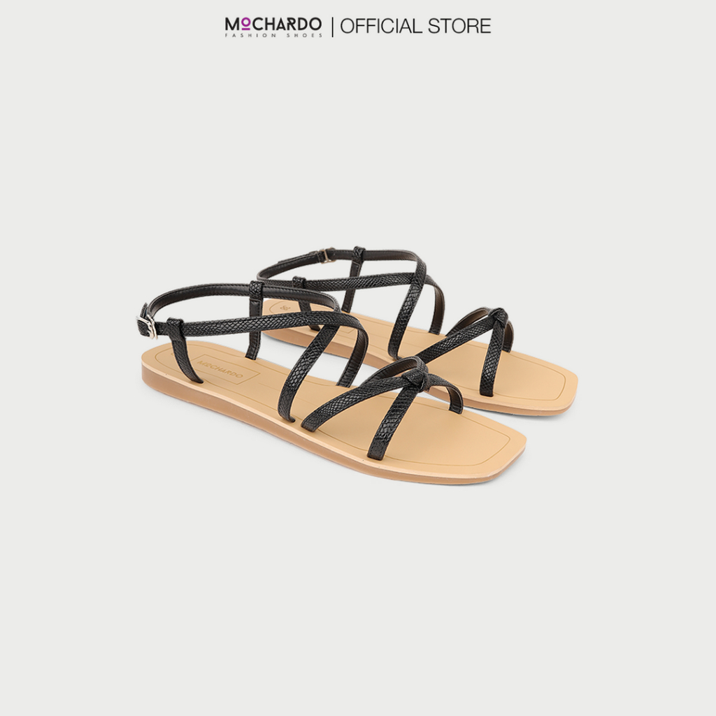 Giày Sandal Nữ Đế Bệt MOCHARDO PK-4 Quai Dây Đan Chéo Đơn Giản