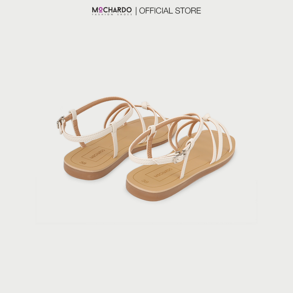 Giày Sandal Nữ Đế Bệt MOCHARDO PK-4 Quai Dây Đan Chéo Đơn Giản