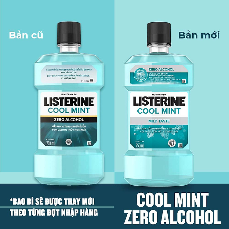 Nước Súc Miệng Listerine 750ml/chai