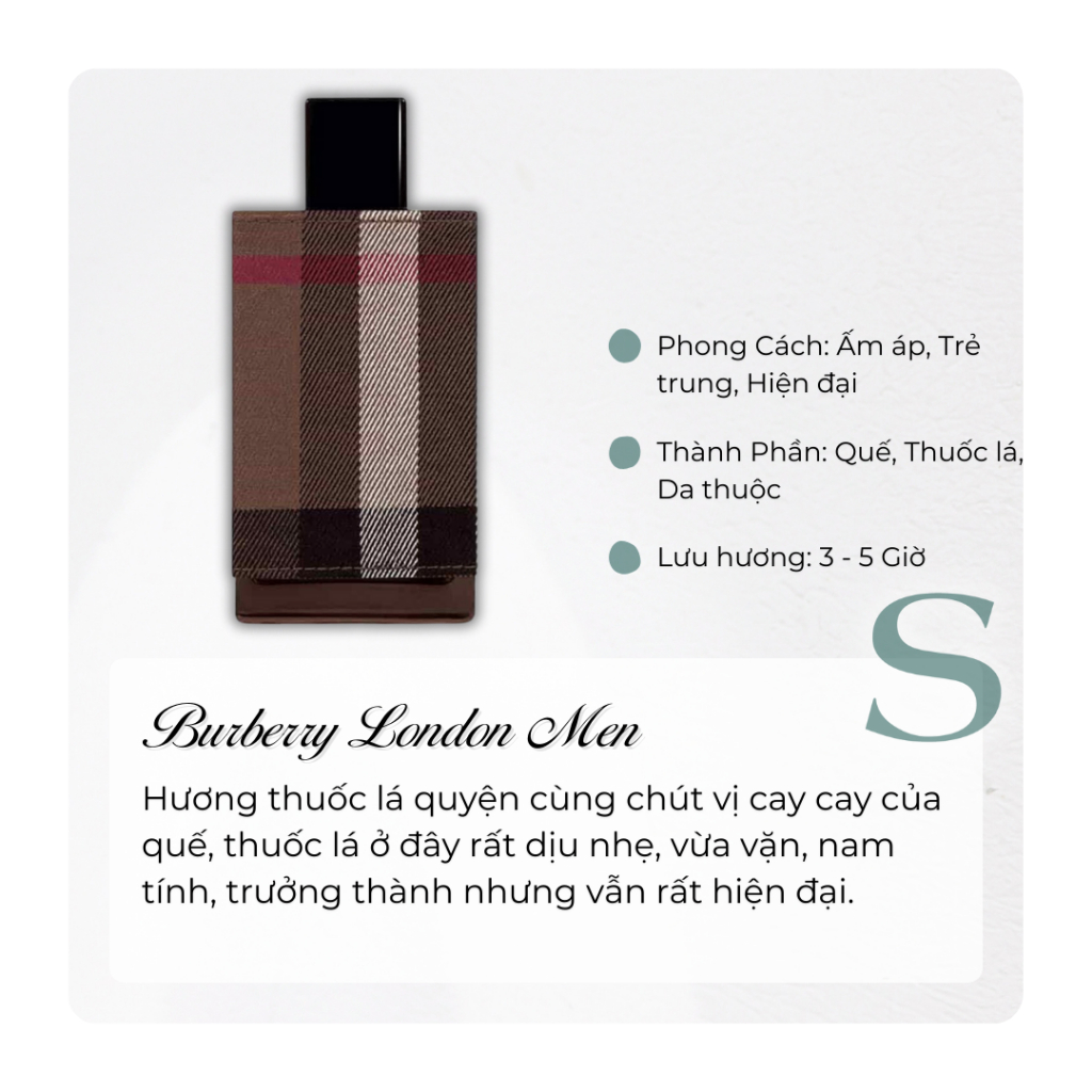 Nước Hoa B.B.R London Men [Mẫu Thử]