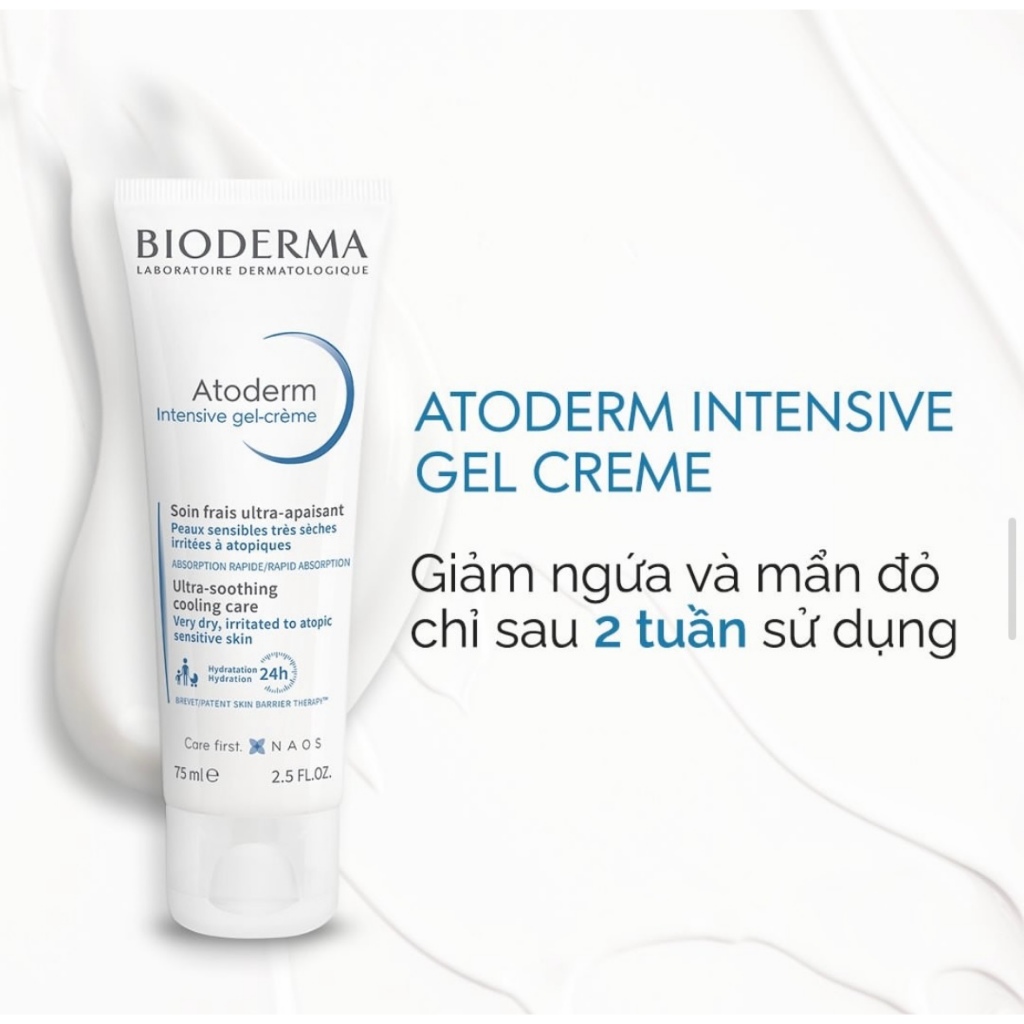 Kem dưỡng Bioderma Atoderm Intensive Gel-crème 75ml