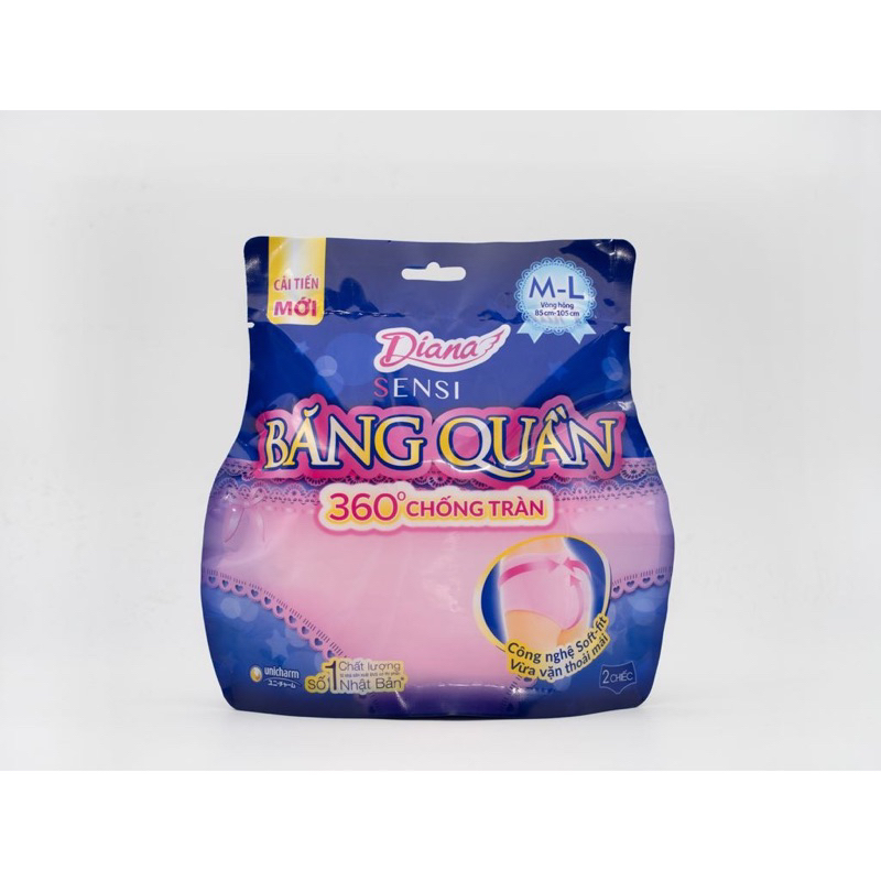 BĂNG VỆ SINH QUẦN DIANA 360 CHỐNG TRÀN