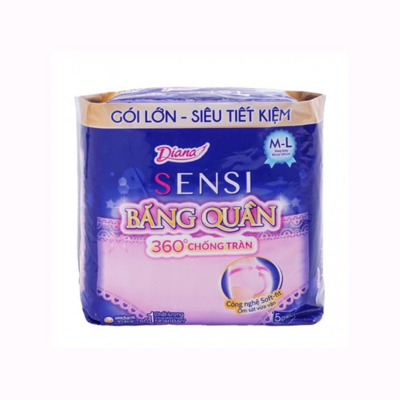 BĂNG VỆ SINH QUẦN DIANA 360 CHỐNG TRÀN