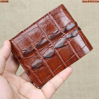Ví Da Cá Sấu 2 Mặt Phần Đuôi Cá Sấu Size 8*10.5Cm || Hàng Có Giấy Tờ Nguồn Gốc Da Cá Sấu