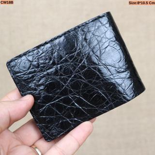 Ví Mini Da Cá Sấu Size 8*10.5Cm Da Bụng Cá Sấu || Size Nhỏ Gọn Không Vừa Giấy Tờ Củ || Có Giấy Tờ Nguồn Gốc Da Cá Sấu