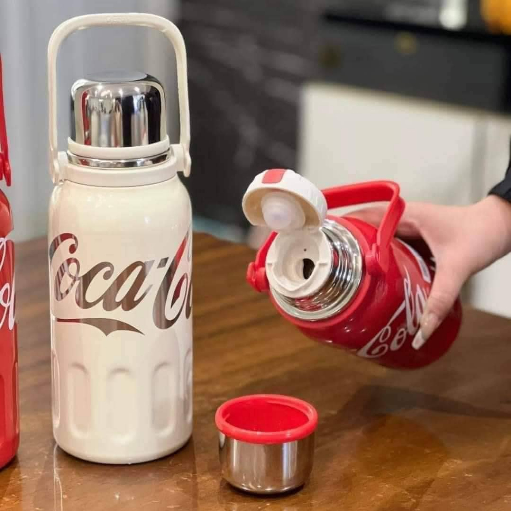 BÌNH GIỮ NHIỆT CAO CẤP COCACOLA,COFFE GIỮ NHIỆT 48H 1200ML LÕI INOX316L CÓ LƯỚI LỌC TRÀ