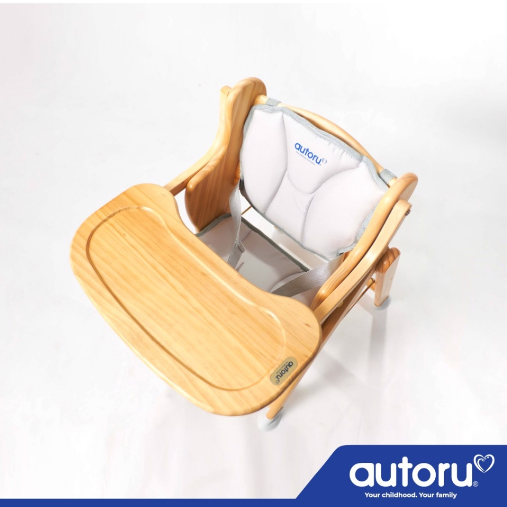 Ghế ăn dặm cho bé bằng gỗ cao cấp đa năng Autoru H1 - Thu Hiền Shop