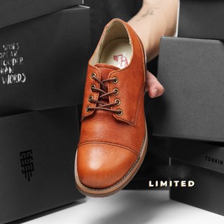 Giày da nam màu nâu REDWING TRENCH, giày da bò thật TONKIN