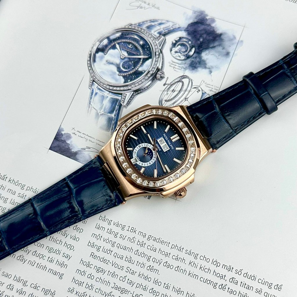 Đồng Hồ Nam Patek Nautilus 5726 Dây Da , Máy Automatic, Size 41mm Tàu ngầm