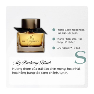 My Bắp Bơ Ri Black - Mẫu Thử Nước Hoa - Hoa Nhài, Vani - Nữ Tính, Quyến Rũ
