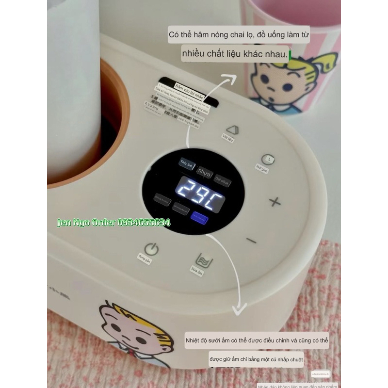 Chính hãng - Máy hâm nóng sữa, đồ ăn Bear