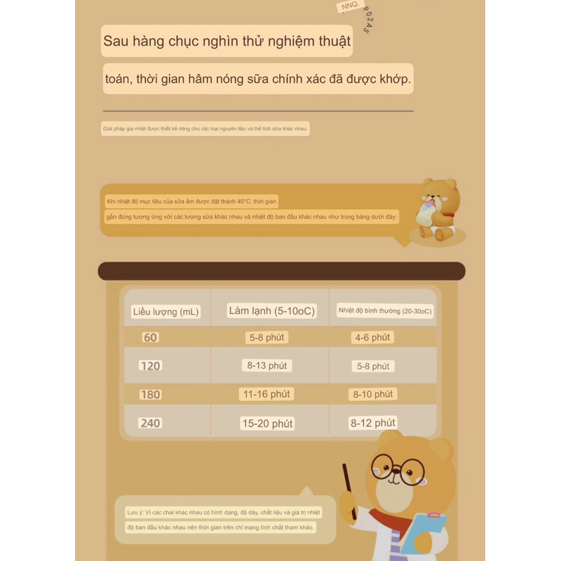 Chính hãng - Máy hâm nóng sữa, đồ ăn Bear