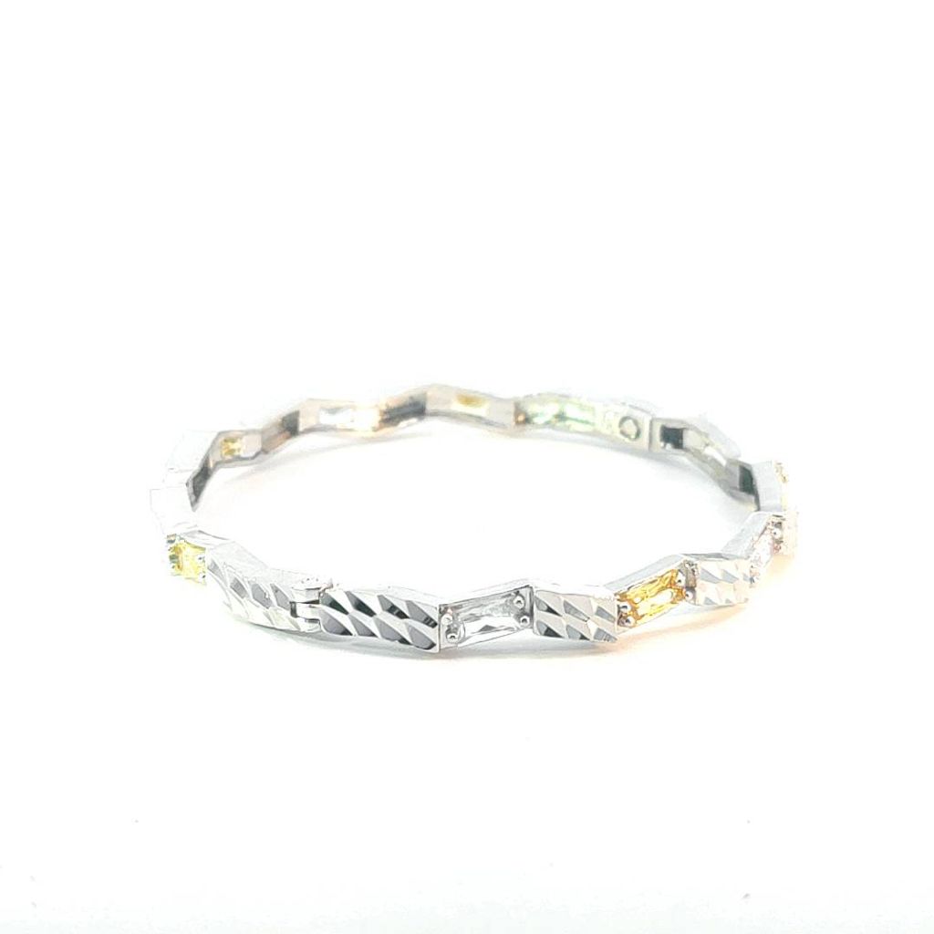 V303179A-225 Vòng tay gợn sóng nữ, lắc tay bền màu thiết kế cao cấp sáng lấp lánh