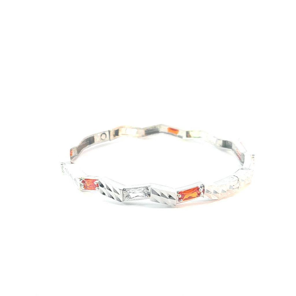 V303179A-225 Vòng tay gợn sóng nữ, lắc tay bền màu thiết kế cao cấp sáng lấp lánh