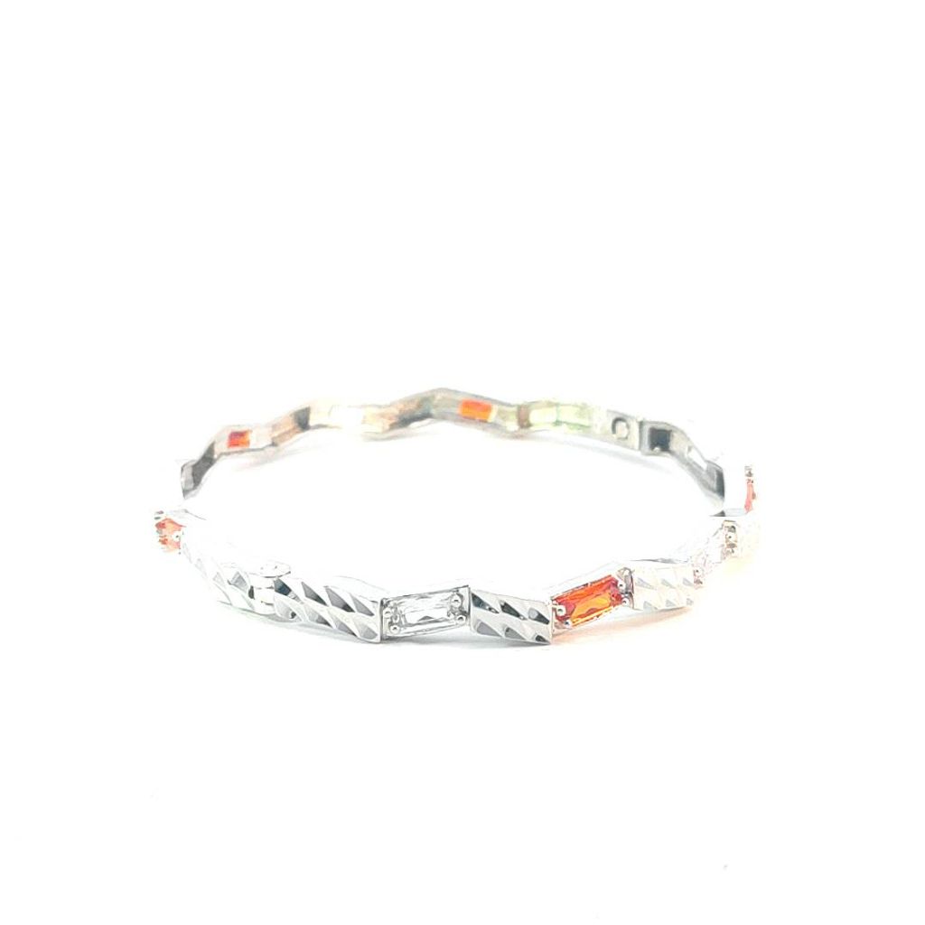 V303179A-225 Vòng tay gợn sóng nữ, lắc tay bền màu thiết kế cao cấp sáng lấp lánh