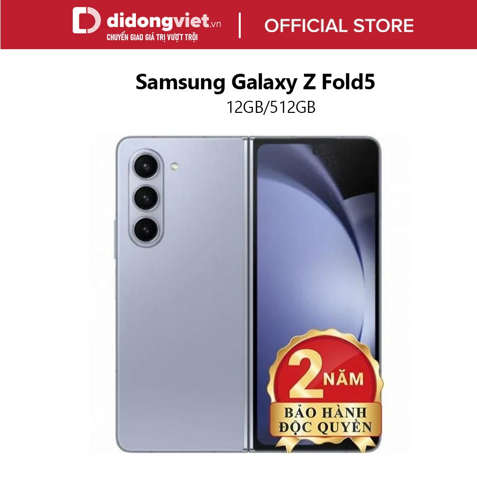 Điện Thoại Samsung Galaxy Z Fold5 5G 12GB/512GB Chính Hãng - Bảo hành độc quyền 2 năm tại Di Động Việt