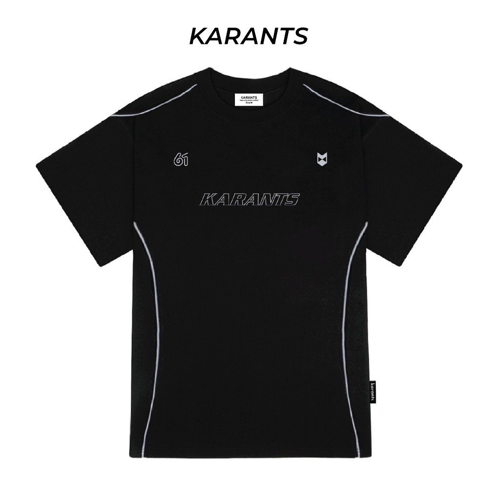 Áo Thun Phối Viền Nổi Karants Local Brand Hot Trend Form Oversize - KR67