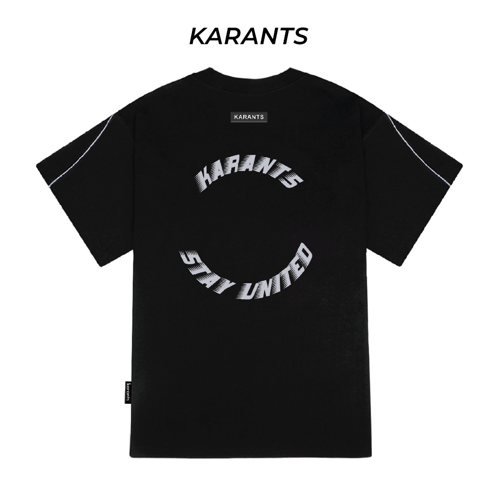 Áo Thun Phối Viền Nổi Karants Local Brand Hot Trend Form Oversize - KR67
