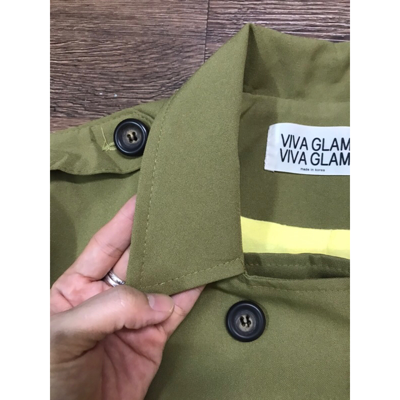 Áo khoác 2 lớp dáng mangto ngắn size M