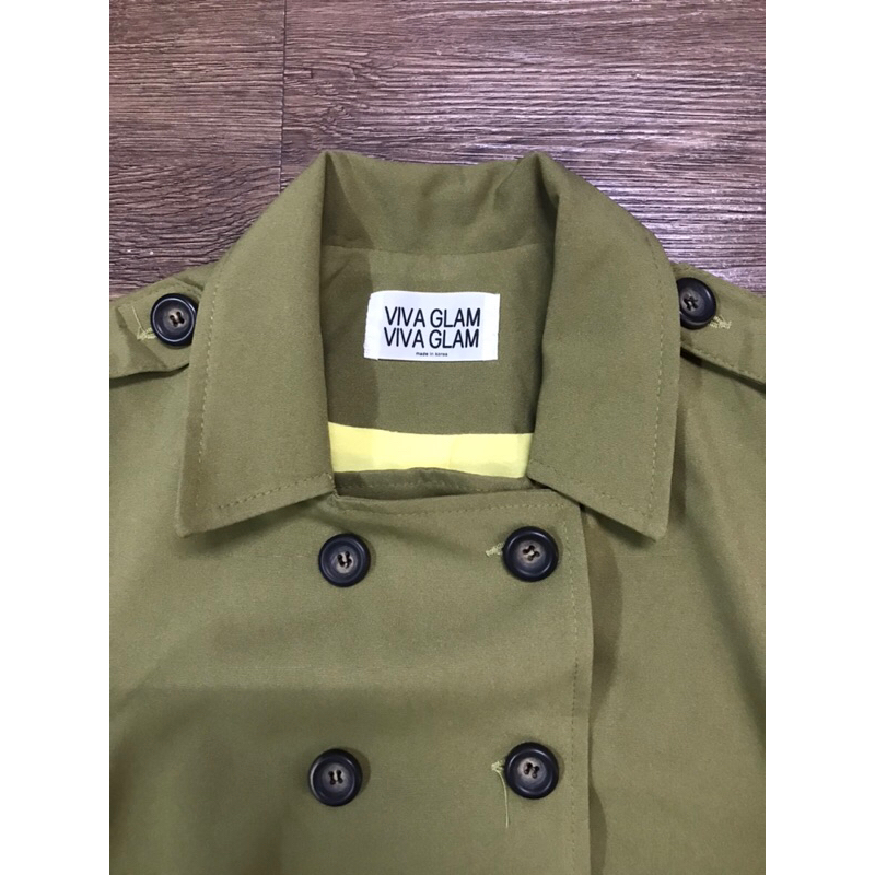 Áo khoác 2 lớp dáng mangto ngắn size M