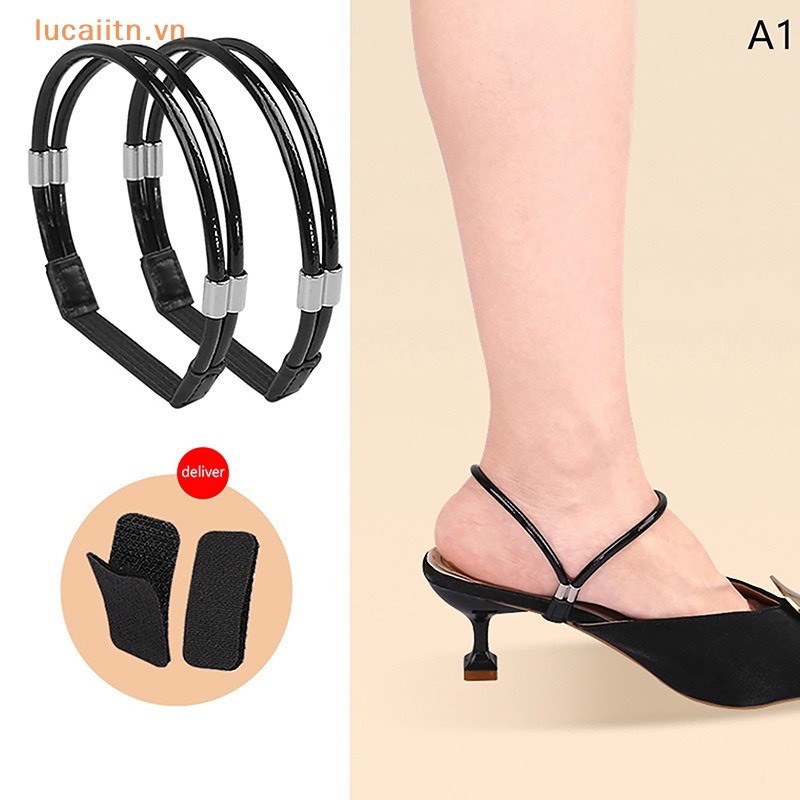 1 Cặp Dây Đai Co Giãn Trang Trí Giày Cao Gót Chống Trượt Chống Rơi