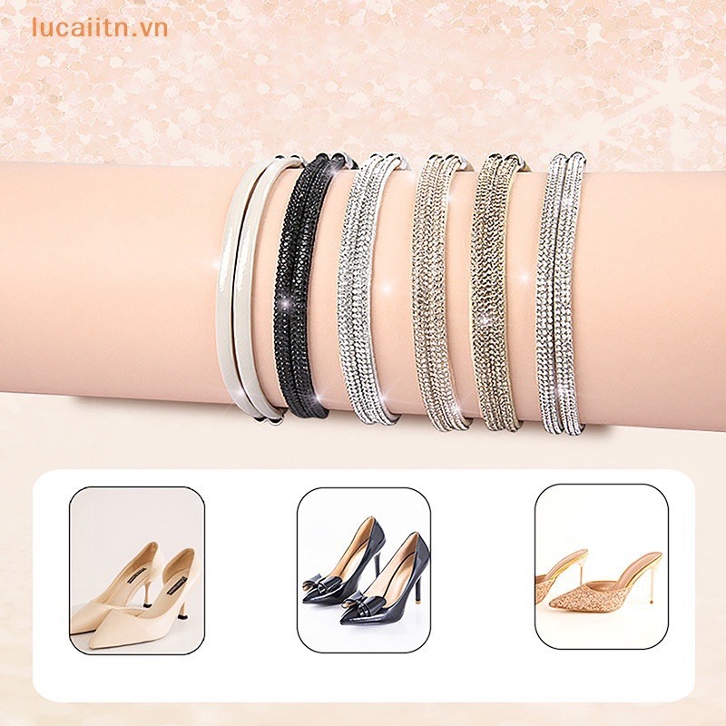 1 Cặp Dây Đai Co Giãn Trang Trí Giày Cao Gót Chống Trượt Chống Rơi