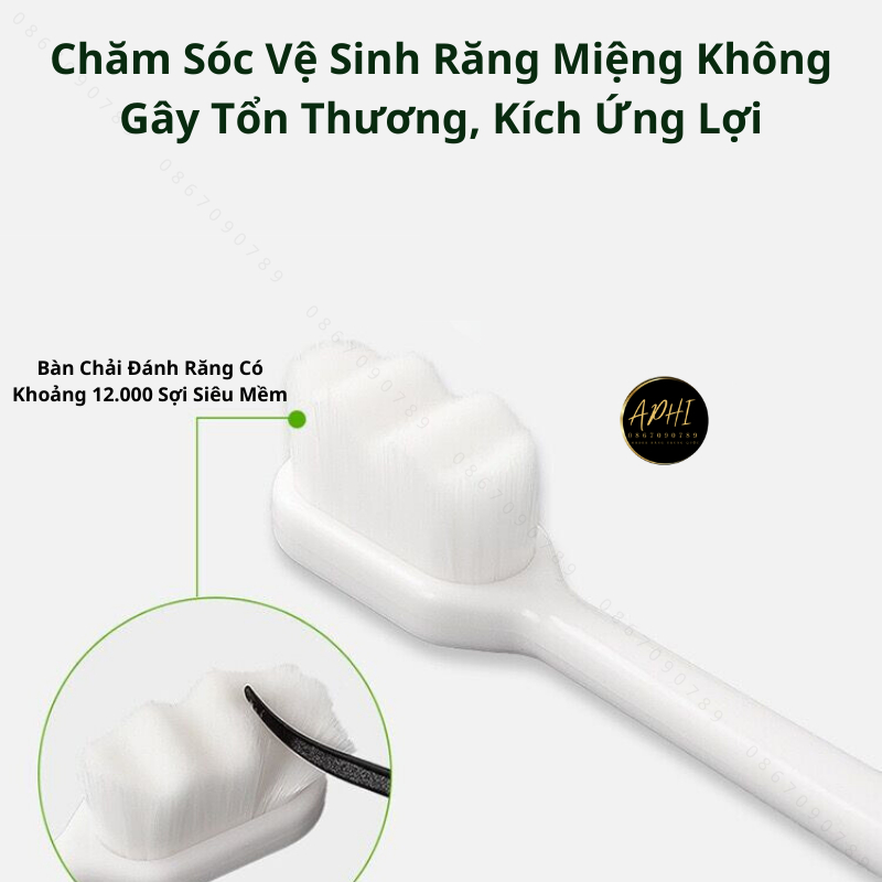 Bàn Chải Đánh Răng Lông Siêu Mịn Mềm Mại Hộp Tròn - Sợi Lông Nano Siêu Nhỏ Cho Răng Nhạy Cảm - FL16