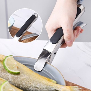 Kẹp Gắp Đồ Nóng, Gắp Chén Dĩa Inox, Gấp Lò Vi Sóng, Nồi Chiên Không Dầu Chịu Lực Có Mút Silicon Hạn Chế Trượt Tay