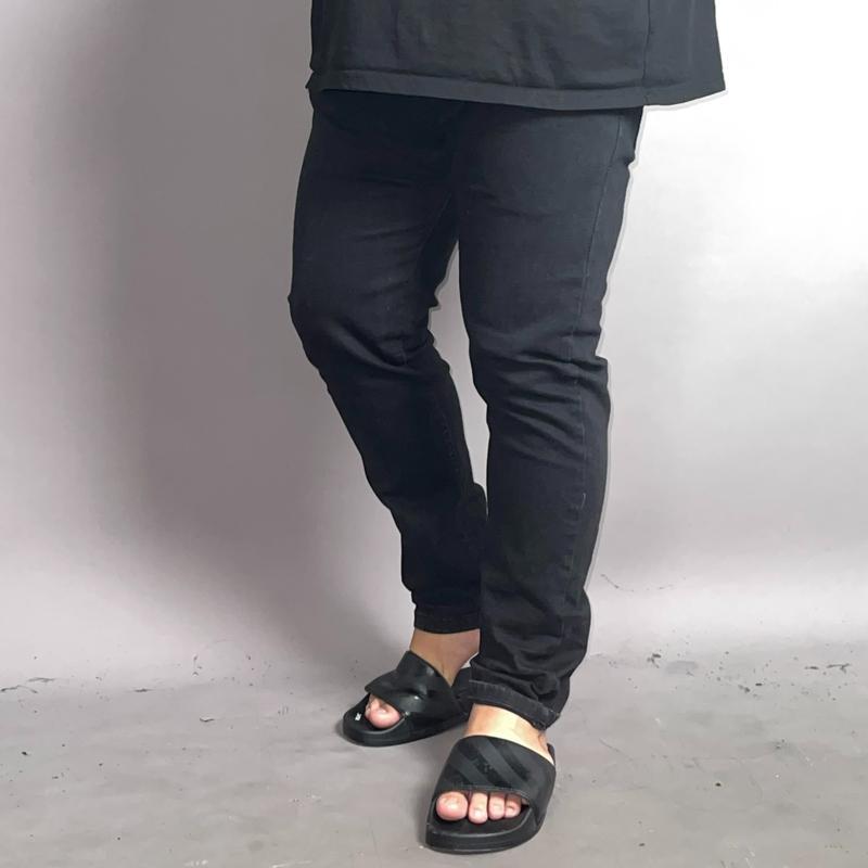 Quần jean đen trơn form skinny basic đơn giản, lịch sự bigsize cho nam - BS COUTURE