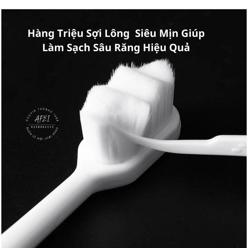Bàn Chải Đánh Răng Sợi Lông Nano Siêu Nhỏ Siêu Mịn Mềm Mại Hộp Tròn Cho Răng Nhạy Cảm - FL16