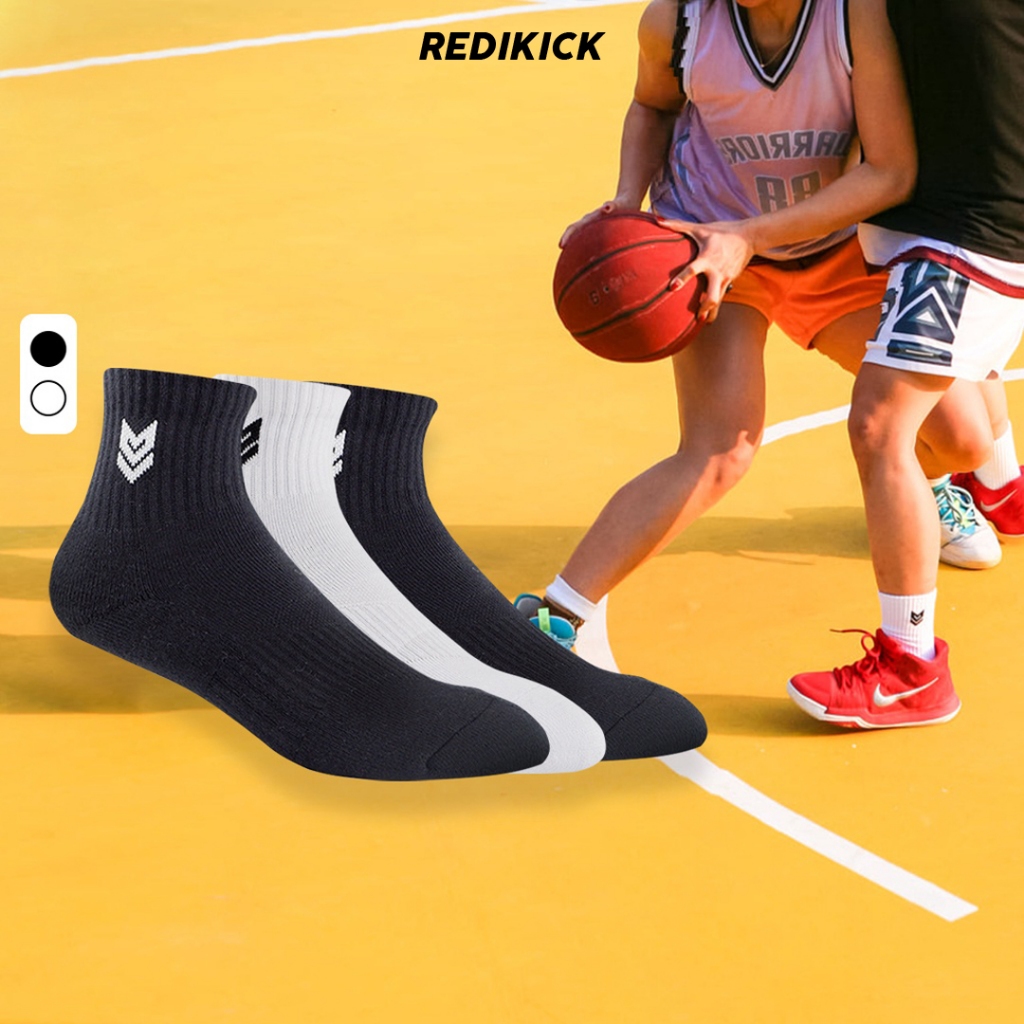 Tất Vớ Thể thao Redikick R365 Cổ thấp Training Cushioned Cotton Có đệm Chống hôi chân Bóng Rổ, Pickl