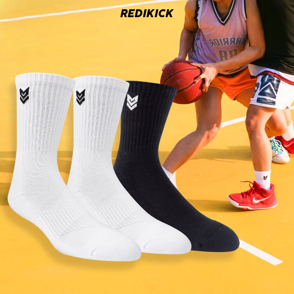 Tất Vớ Thể thao Redikick R365 Training Cushion Cotton Cổ cao Có đệm Chống hôi chân Bóng Rổ Pickleball Bóng Đá Chạy Bộ