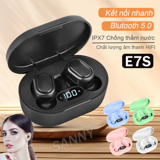 Tai Nghe Bluetooth 5.0 Không Dây E7S Bản Pro Upgrade Pin Trâu Nút Cảm Ứng Nhạy IPX4 Chống Nước,Âm Thanh Nổi,Có Mic